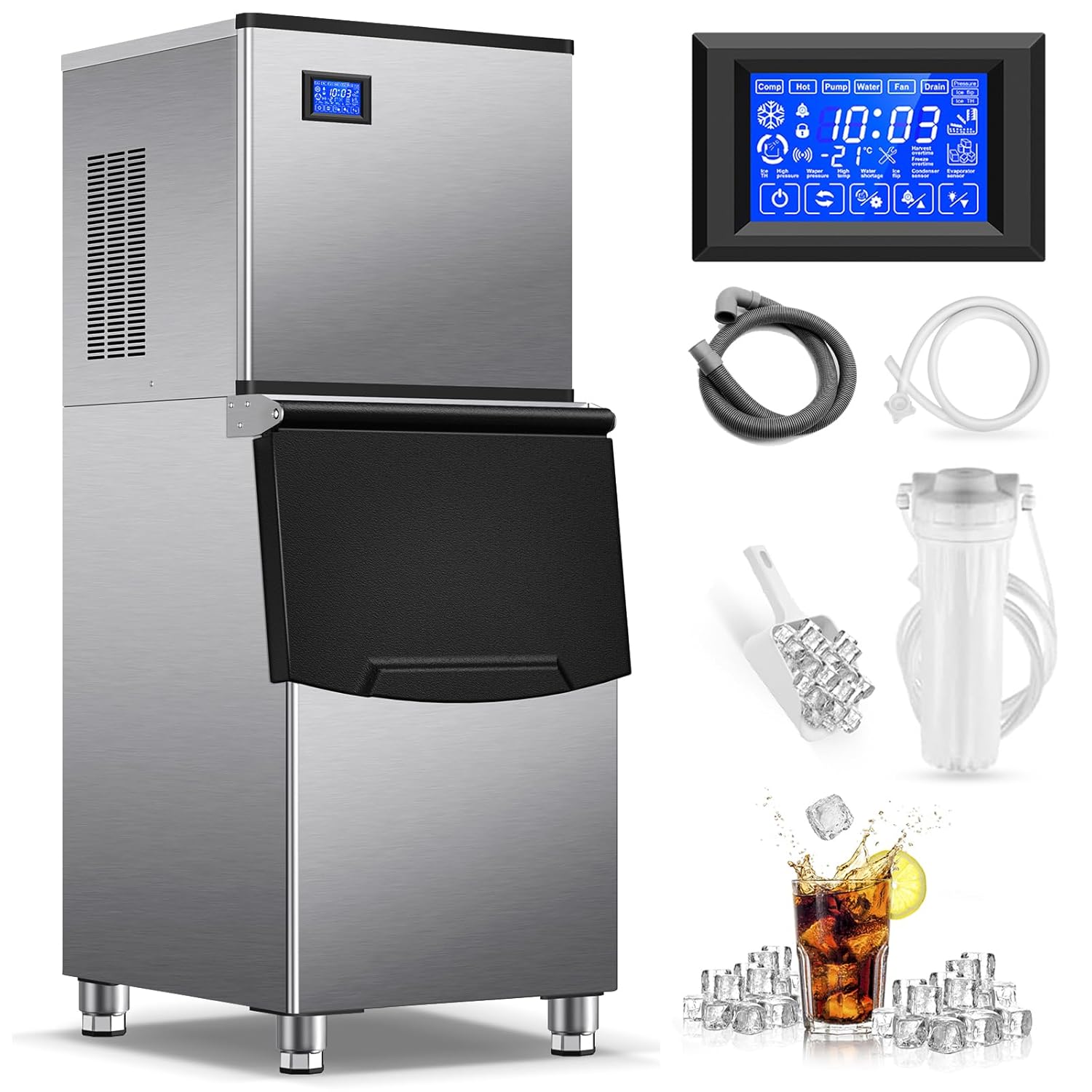 500 Lbs/24H Commercial Ice Maker